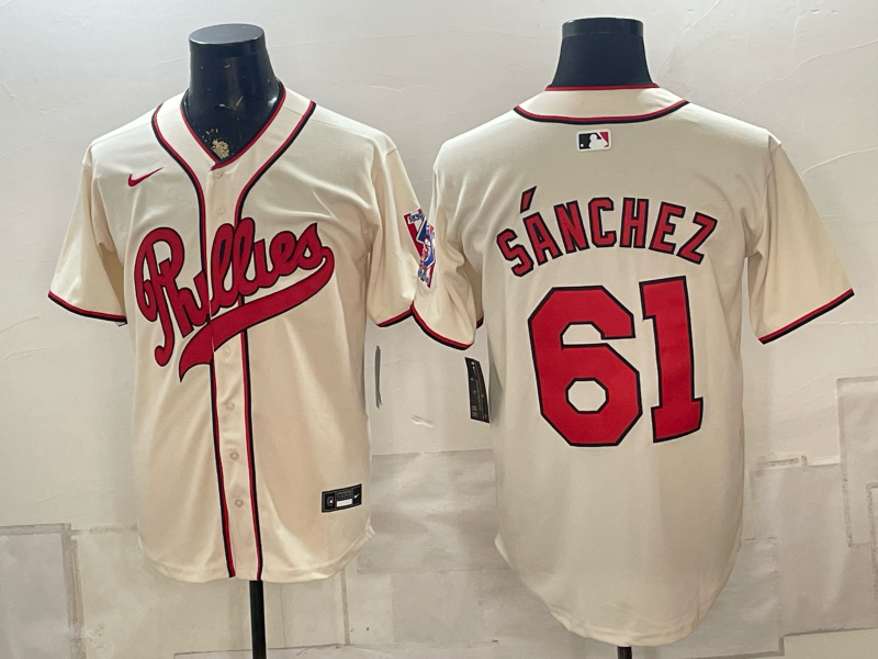 Men 2026 Philadelphia Phillies #61 Sanchez cream Game Nike MLB Jerseys 0823001->philadelphia phillies->MLB Jersey